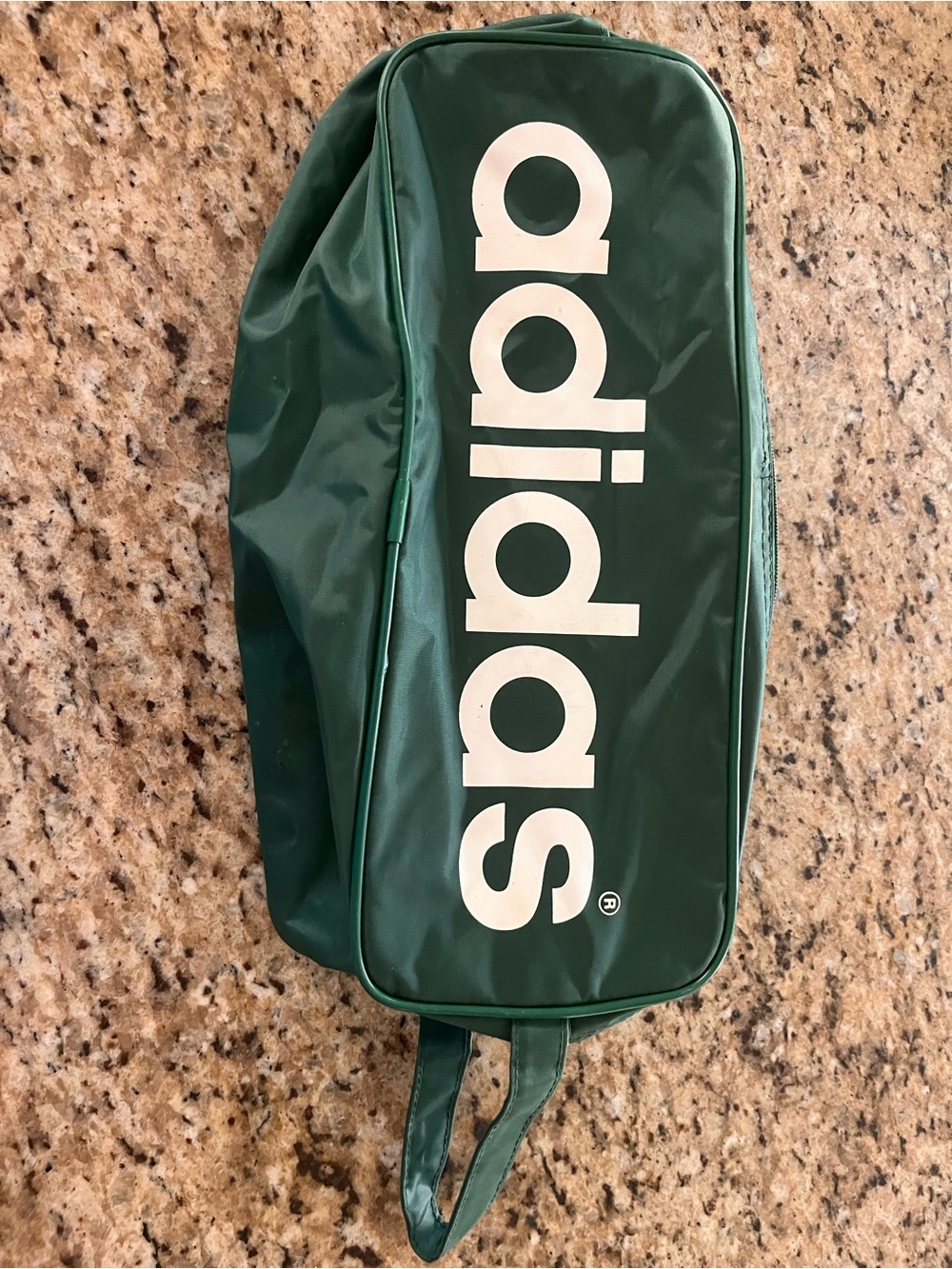 adidas Green Shoe Tote with White Logo